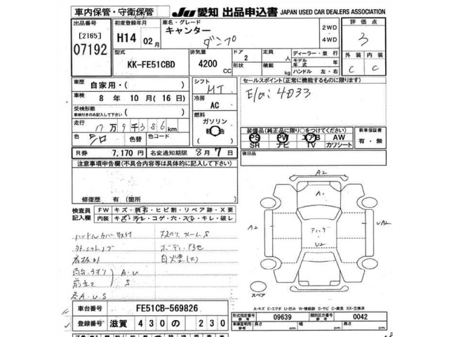 Mitsubishi CANTER 2002 7965074-2