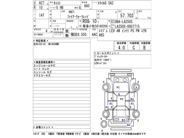 Daihatsu CAST 2015 7952423-2