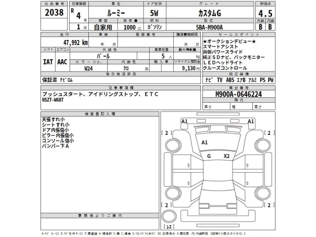 Toyota ROOMY 2022 7946221-2