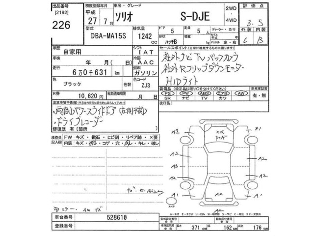 Suzuki SOLIO 2015 7954411-2