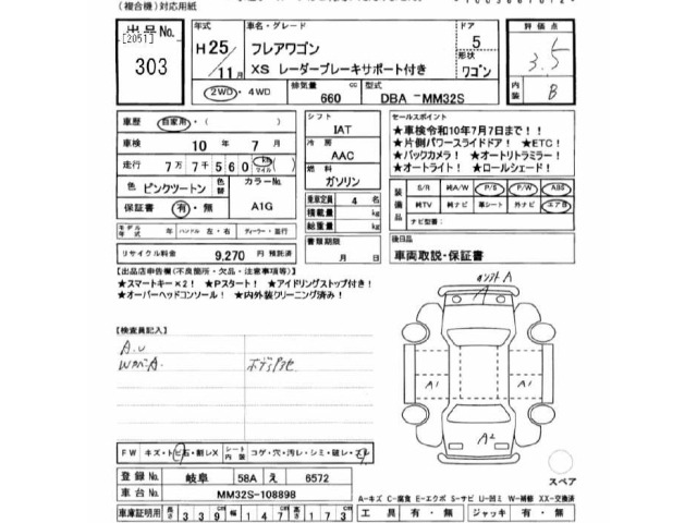 Mazda FLAIR WAGON 2013 7982525-2