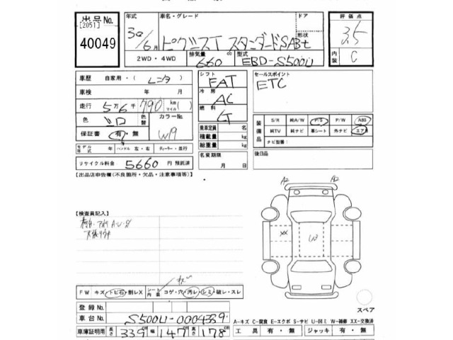 Toyota PIXIS TRUCK 2018 7982404-2