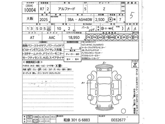 Toyota ALPHARD 2025 8015539-2