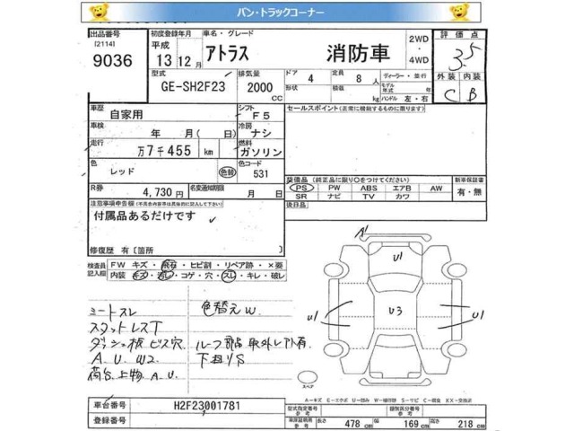 Nissan ATLAS 2001 7988940-2