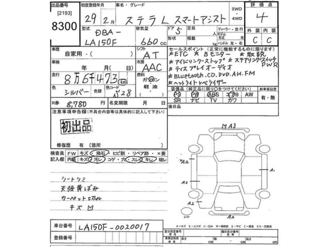 Subaru STELLA 2017 8013154-2