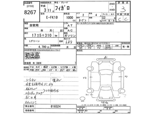 Nissan FIGARO 1991 8022971-2