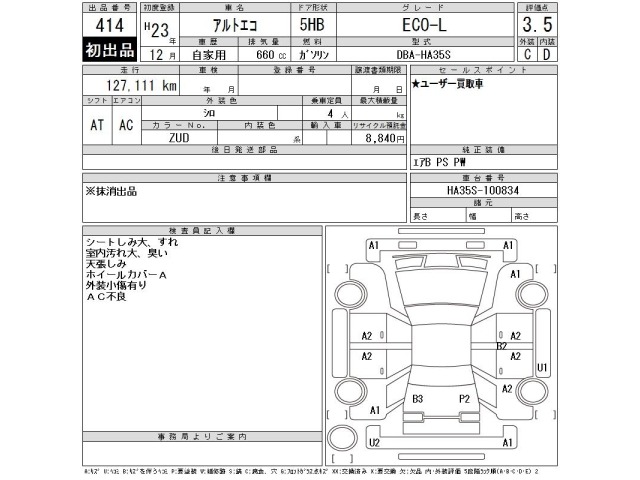Suzuki ALTO 2011 8041997-2