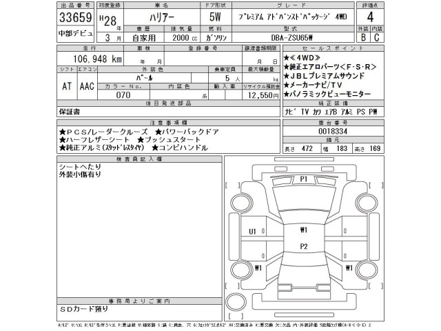Toyota HARRIER 2016 8048909-2
