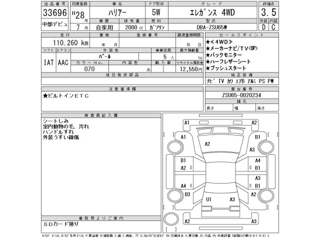 Toyota HARRIER 2016 8048913-2
