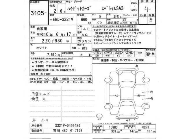 Daihatsu HIJET VAN 2020 8046850-2