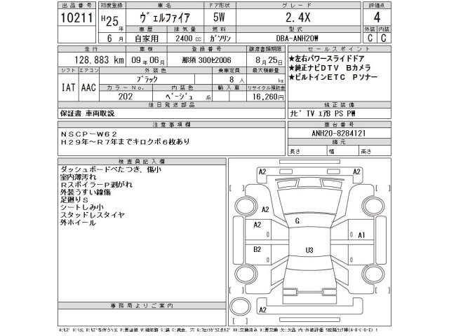 Toyota VELLFIRE 2013 8047154-2