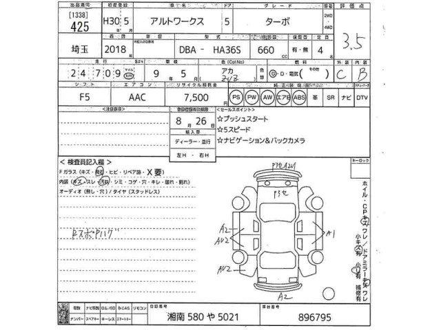 Suzuki ALTO WORKS 2018 8052674-2