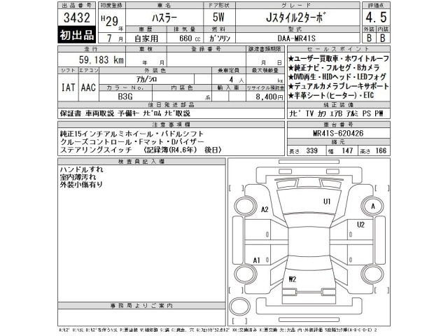 Suzuki HUSTLER 2017 8052460-2
