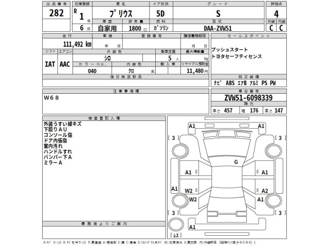 Toyota PRIUS 2019 8057652-2