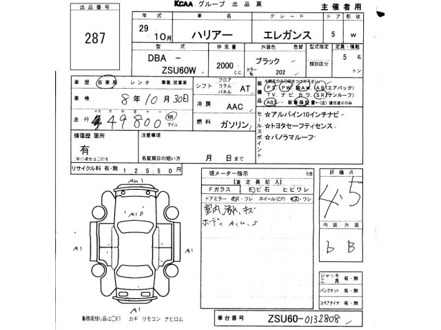 Toyota HARRIER 2017 8076333-2