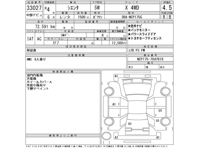 Toyota SIENTA 2022 8063177-2
