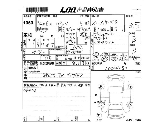 Toyota PASSO 2018 8077252-2