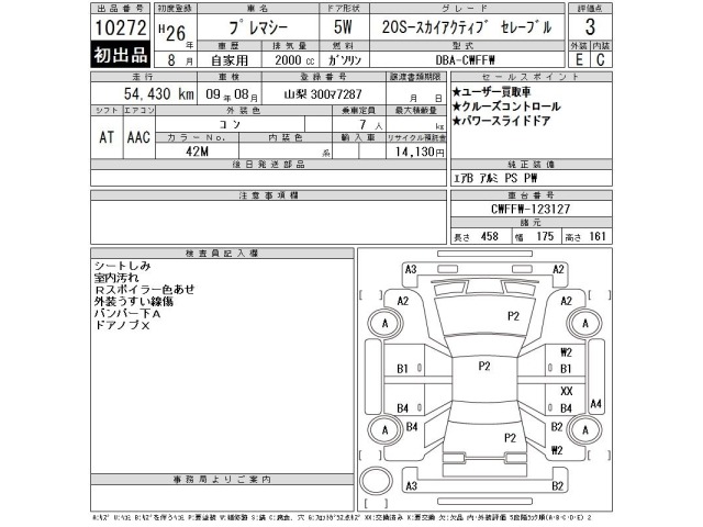 Mazda PREMACY 2014 8081302-2