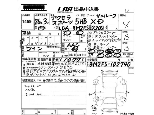 Mazda AXELA 2014 8088437-2