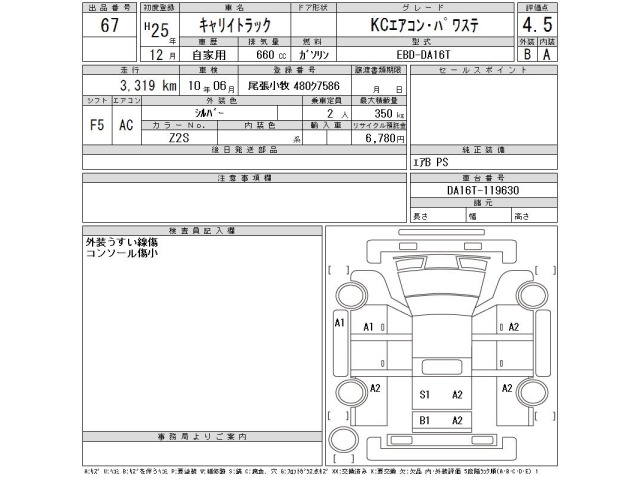 Suzuki CARRY TRUCK 2013 8088399-2