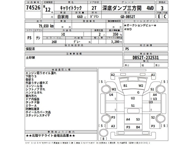 Suzuki CARRY TRUCK 2000 8088434-2