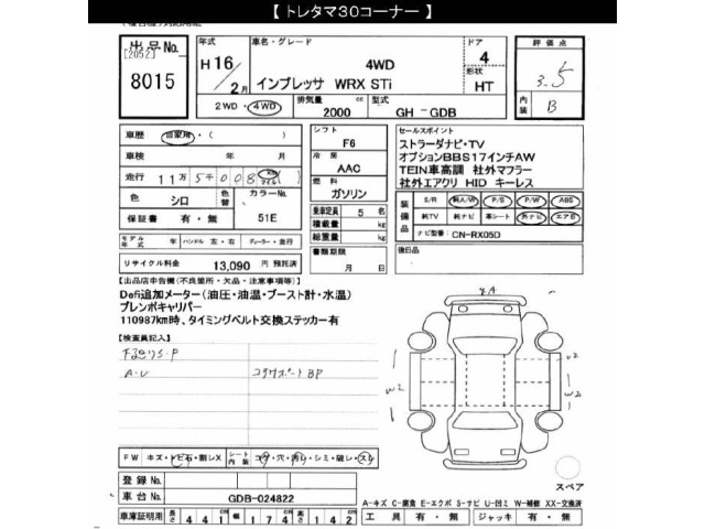 Subaru IMPREZA 2004 8088719-2