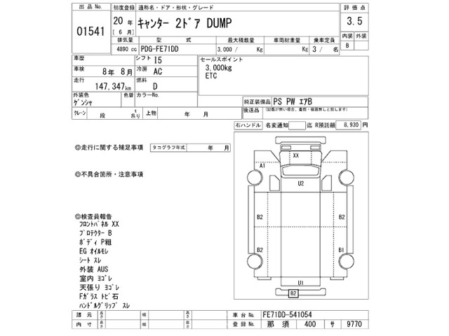 Mitsubishi CANTER 2008 8099634-2