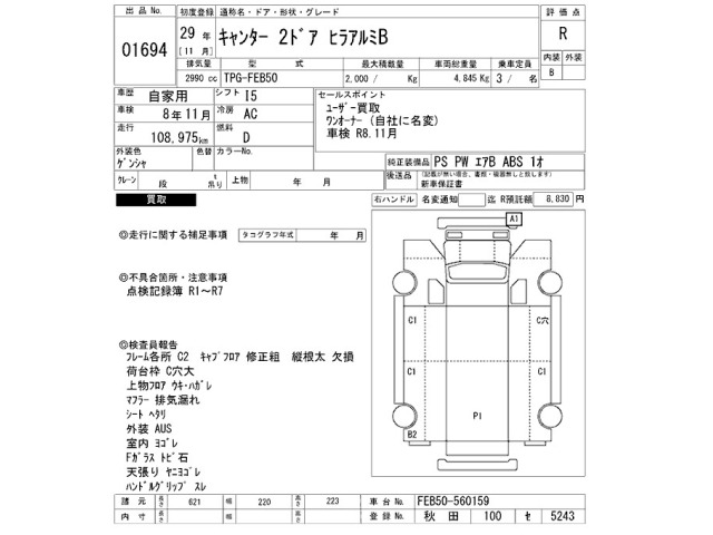 Mitsubishi CANTER 2017 8099802-2