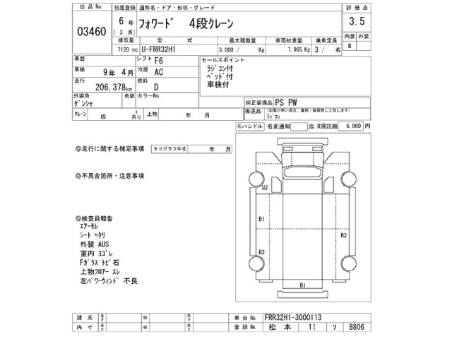 Isuzu FORWARD 1994 8104814-2