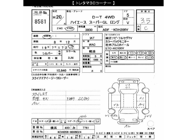 Toyota HIACE VAN 2008 8111727-2