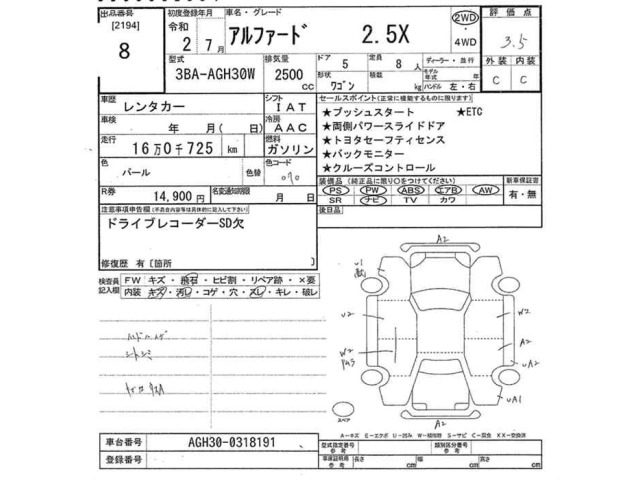 Toyota ALPHARD 2020 8137318-2