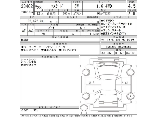Suzuki ESCUDO 2016 8136522-2