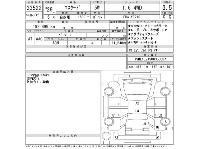 Suzuki ESCUDO 2017 8136523-2