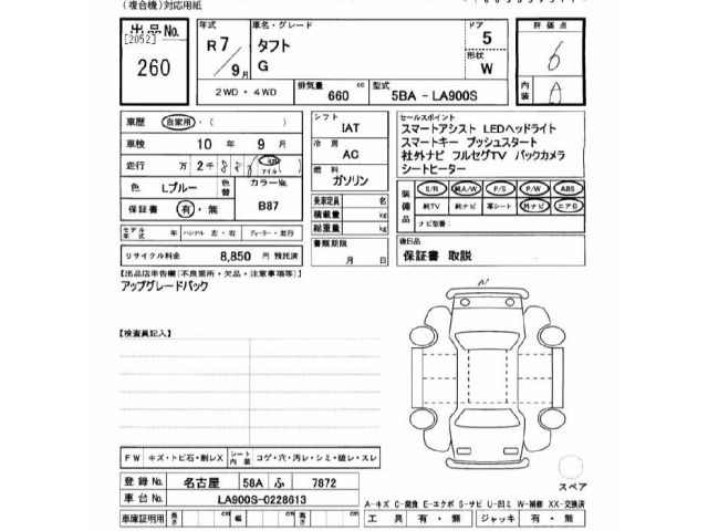 Daihatsu TAFT 2025 8138301-2