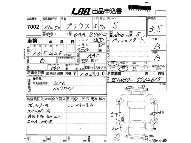 Toyota PRIUS 2015 8151132-2