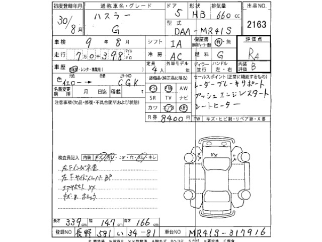 Suzuki HUSTLER 2018 8155498-2