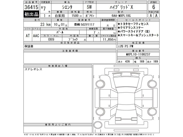Toyota SIENTA 2025 8151324-2