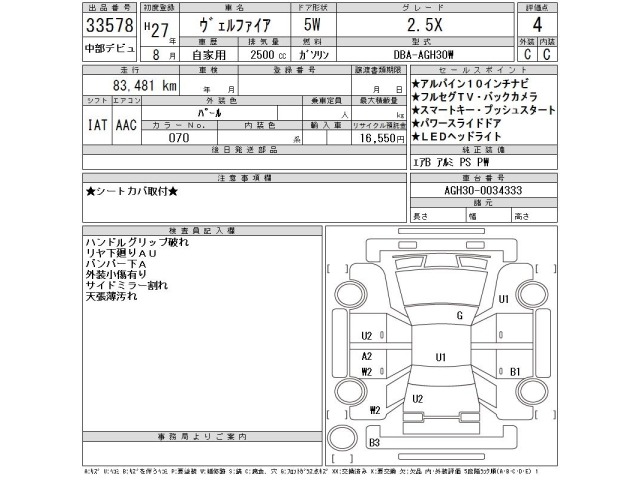 Toyota VELLFIRE 2015 8151795-2
