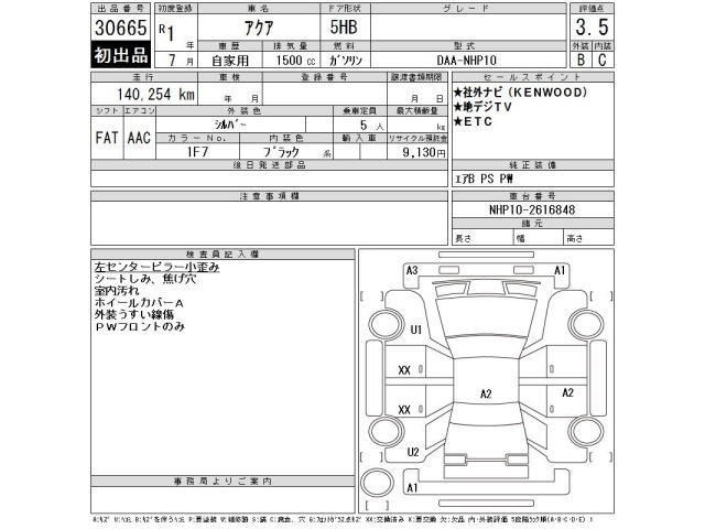 Toyota AQUA 2019 8174320-2