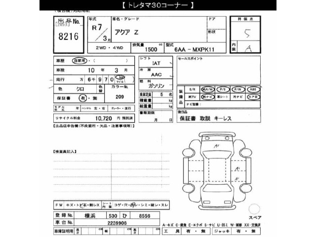 Toyota AQUA 2025 8174735-2