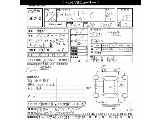 Daihatsu HIJET TRUCK 2015 8174392-2