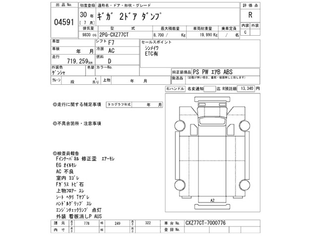 Isuzu GIGA 2018 8179162-2