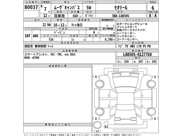 Daihatsu MOVE CANBUS 2025 8193667-2