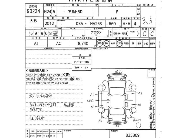 Suzuki ALTO 2012 8193846-2