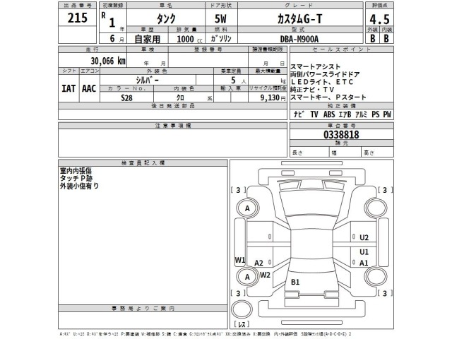 Toyota TANK 2019 8236153-2