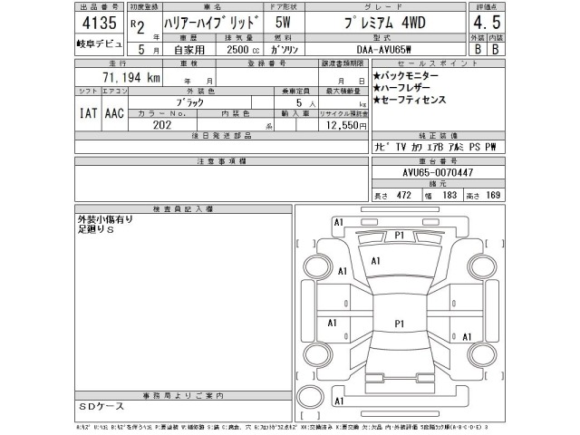Toyota HARRIER 2020 8241437-2