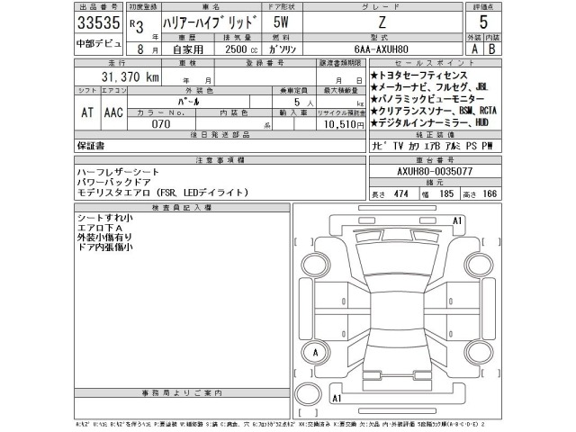 Toyota HARRIER 2021 8241556-2