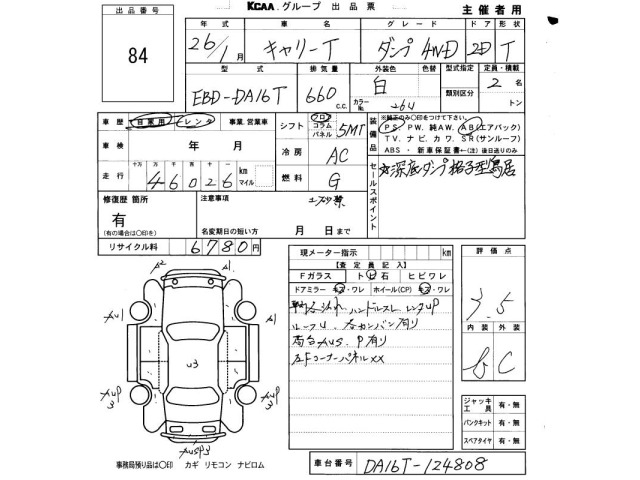 Suzuki CARRY TRUCK 2014 8255094-2