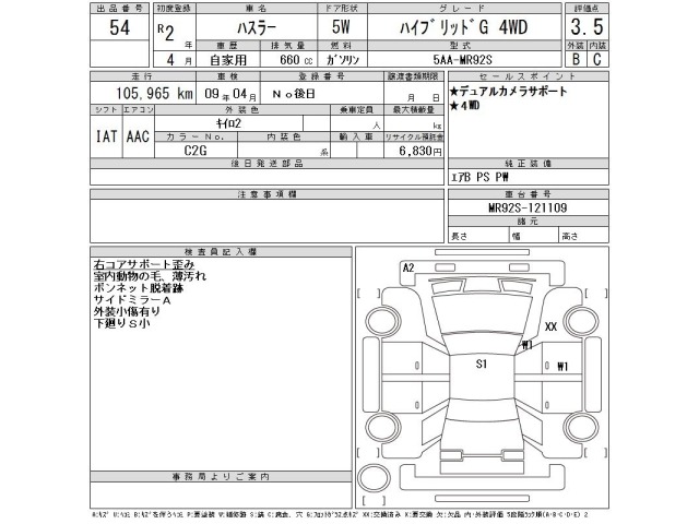 Suzuki HUSTLER 2020 8252053-2