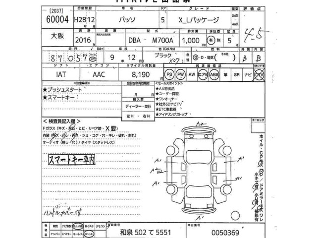 Toyota PASSO 2016 8253201-2